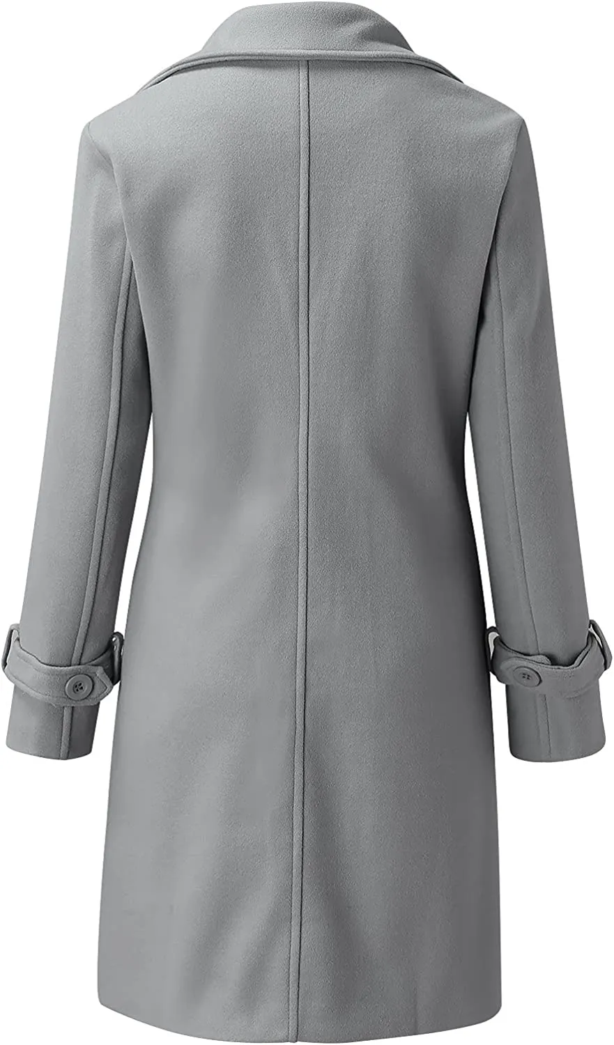 Xiloccer Womens Long Trench Coat Windbreaker Jacket Lightweight Long Outerwear Warm Jacket Women's Plus Size Trench Coat