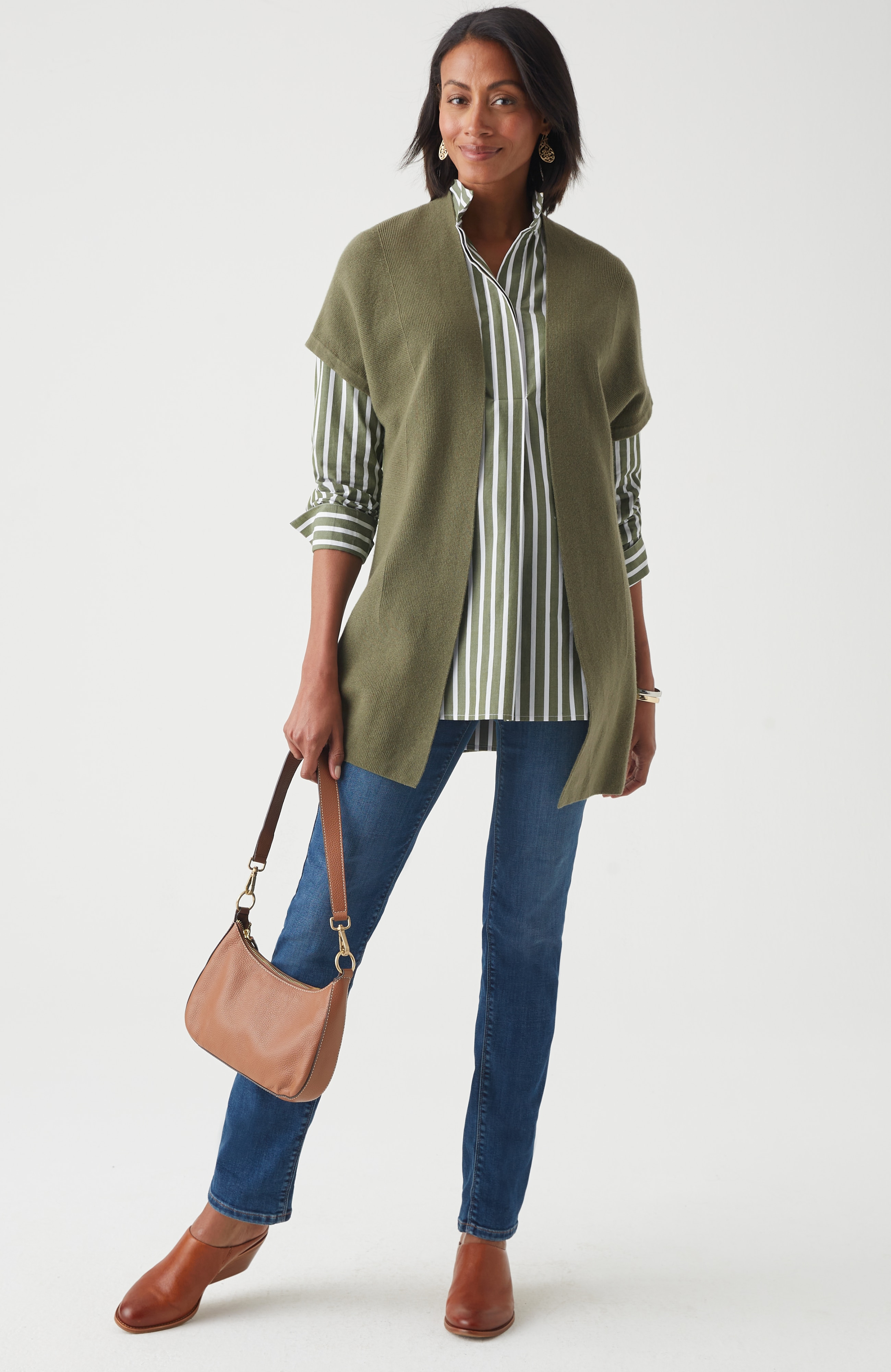 Mixed-Texture Gilet