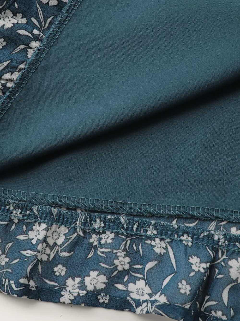 Floral Print Shirred Bodice Maxi Dress