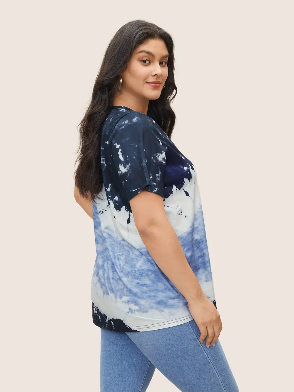 Tie Dye Round Neck T-shirt