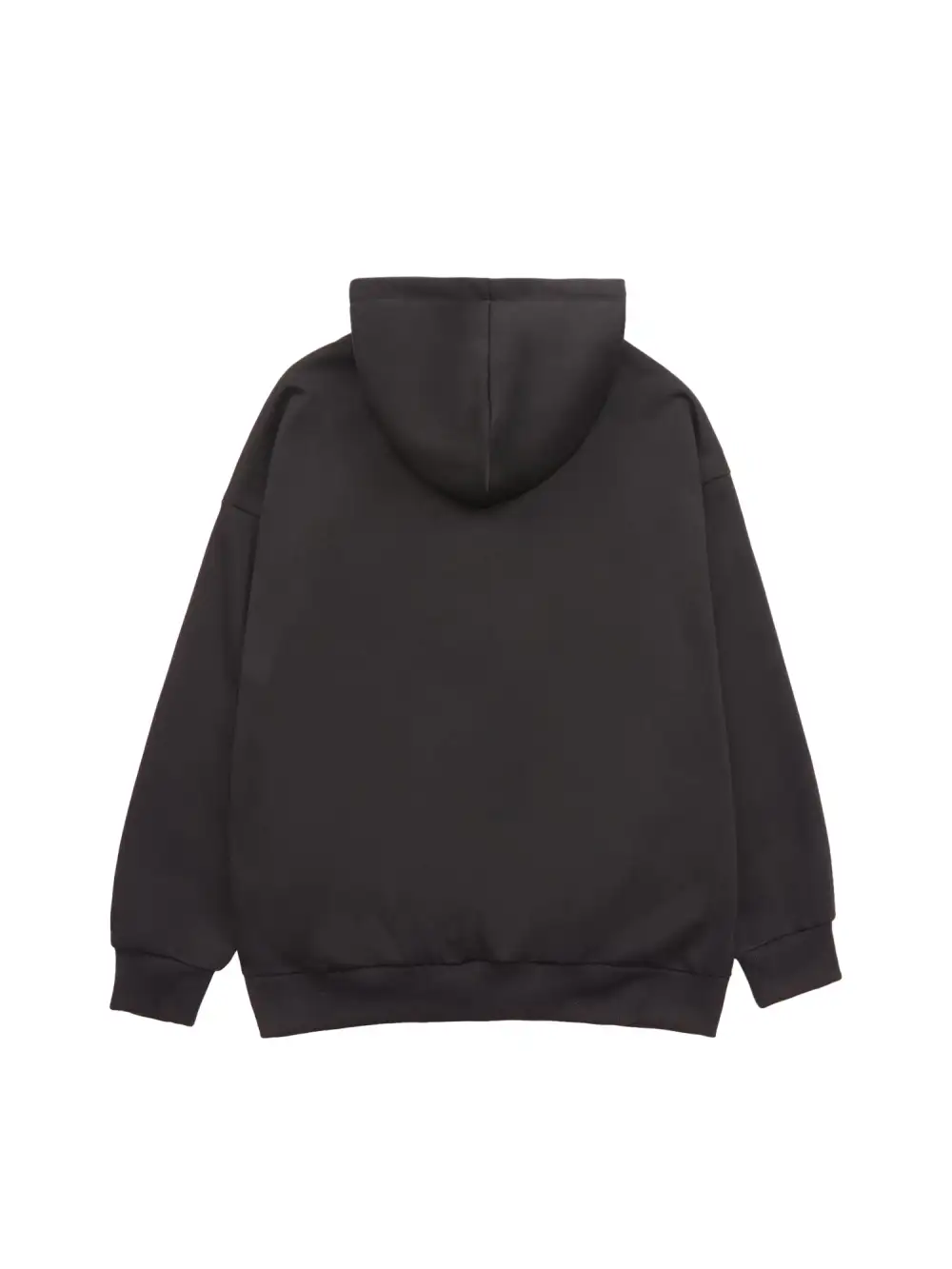 Raw Edge Embroidered Patch Graphic Hoodie