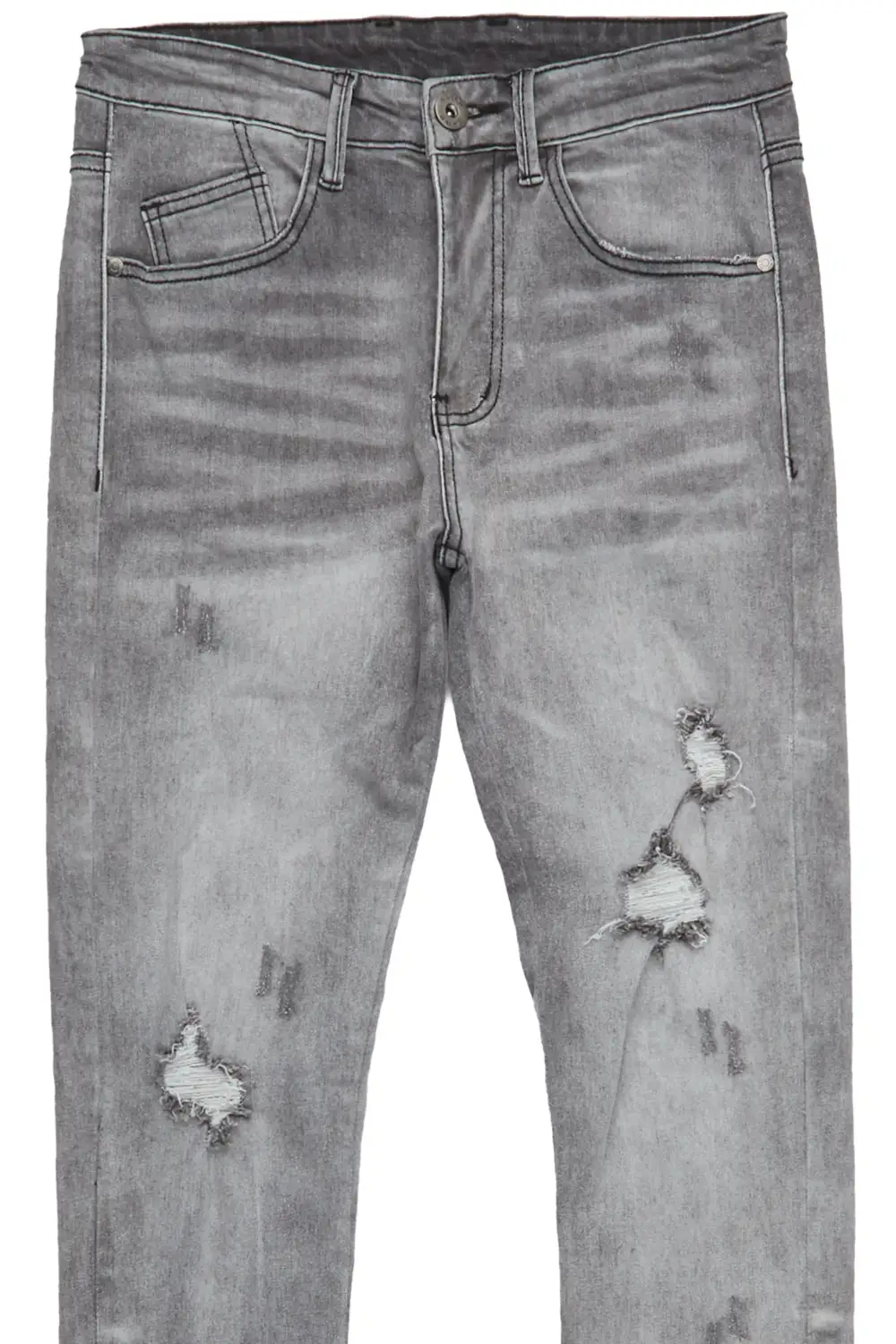 Quico Grey Stacked Flare Jean