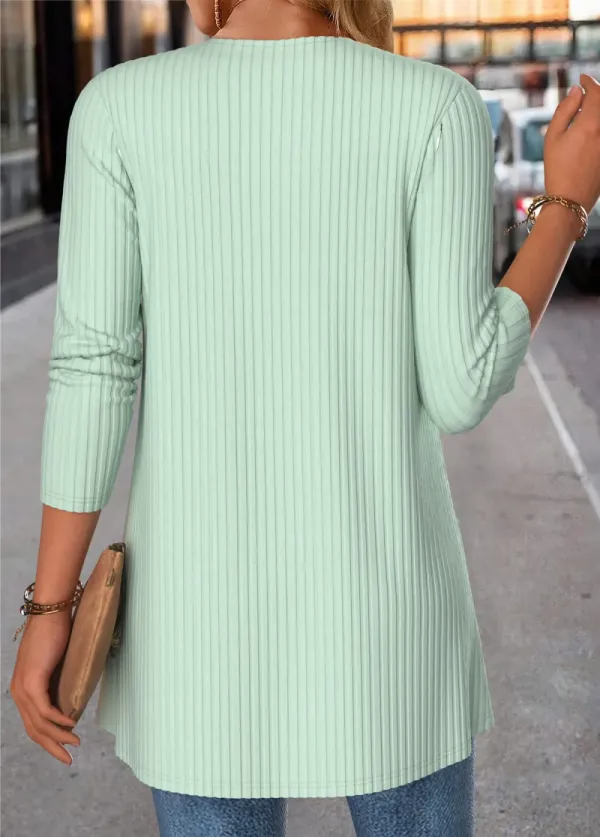 Mint Green Tummy Coverage Plaid Fake Two Piece Twinset