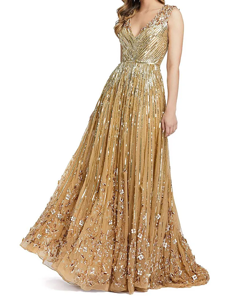 Gown sequin maxi dress