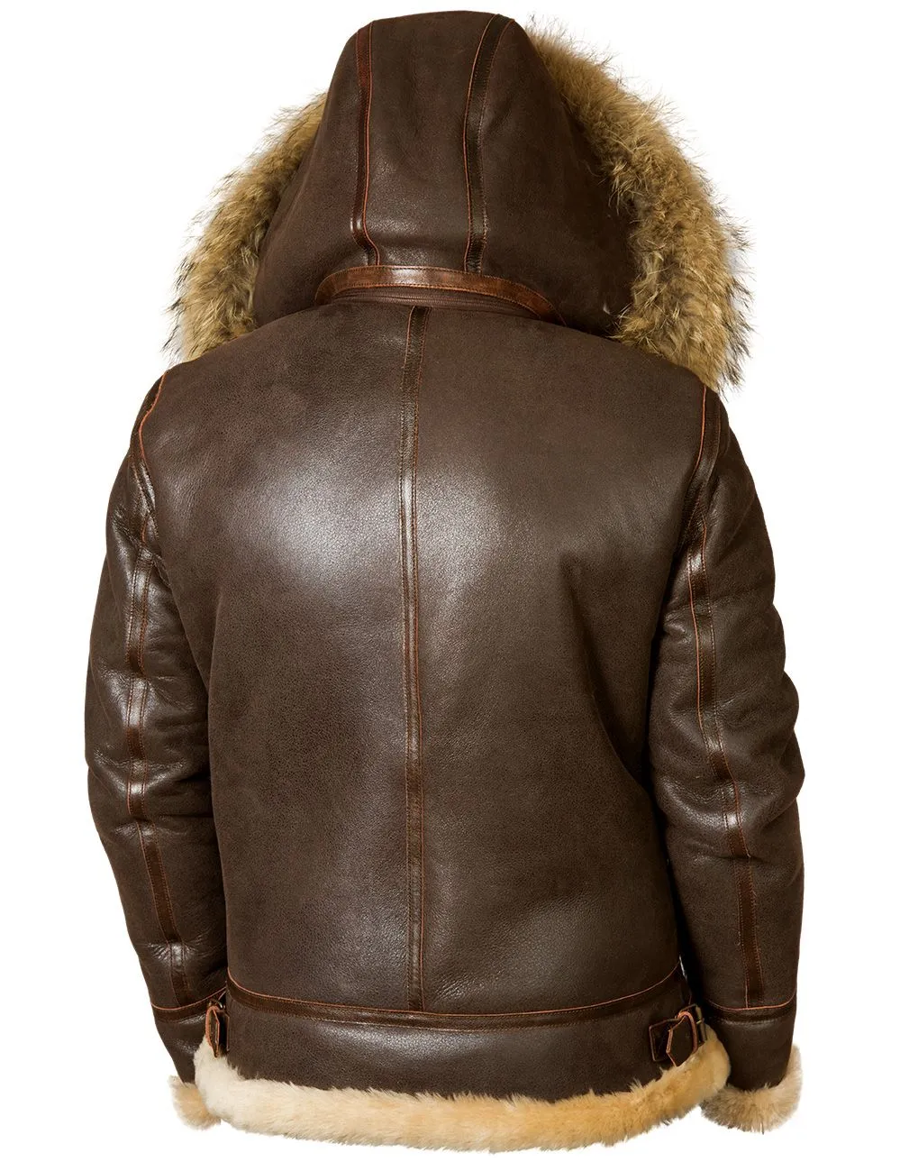 JACKET PILOT FROM SHEEPSKIN B-3 Hooded[FREE SHIPPING TODAY]