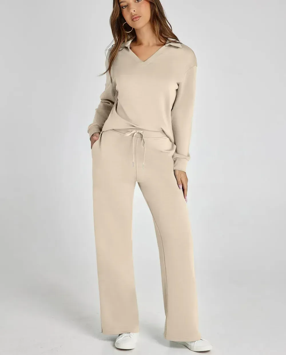 Women's 2 Piece Sets Outfits Casual Long Sleeve Sweatsuits  Sets (Same as in the video)