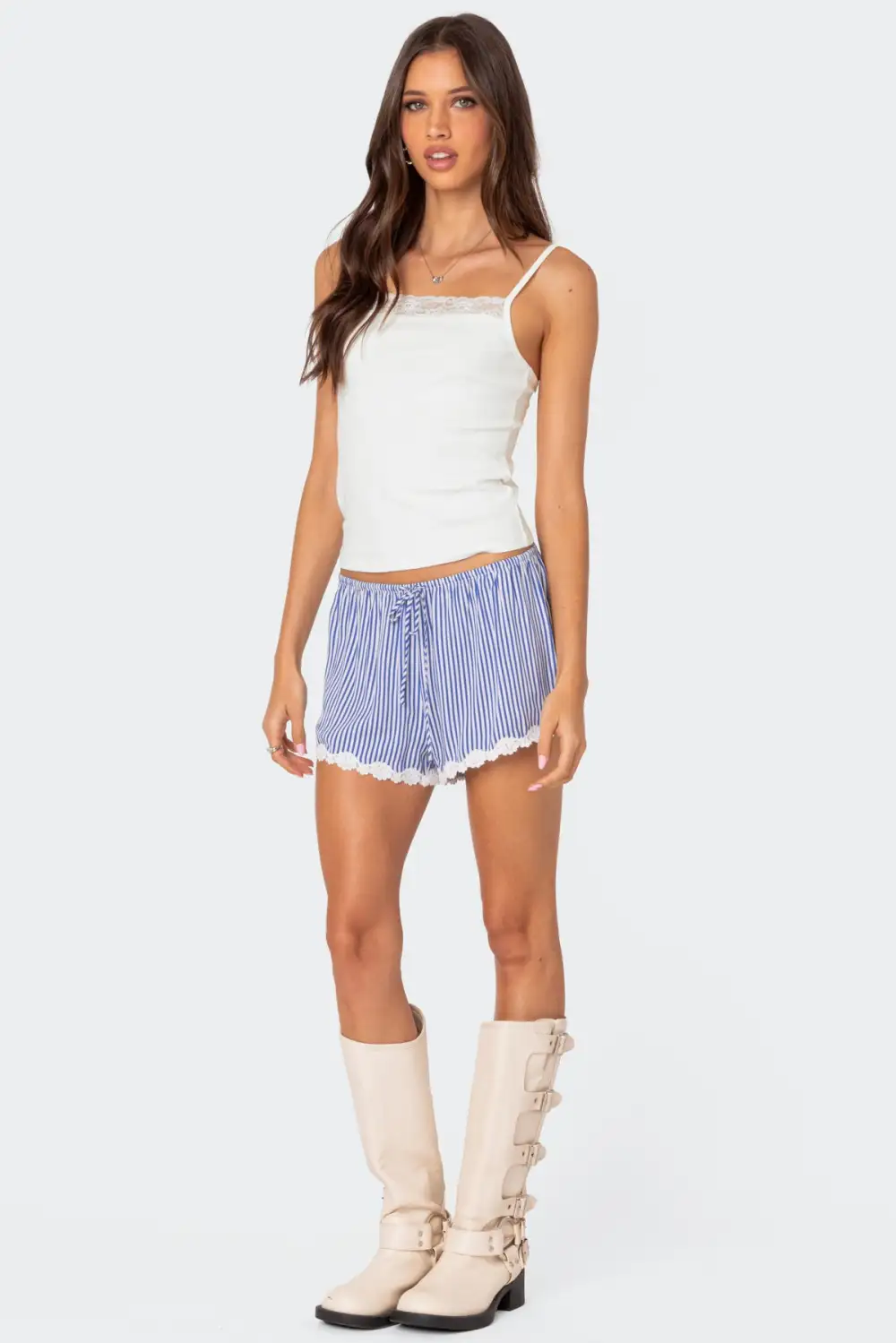 Gretchen Lace Trim Tank Top