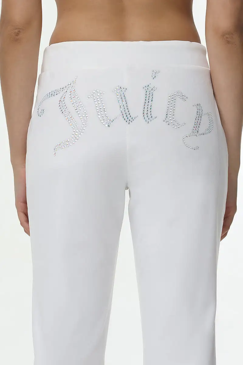 Technicolor Big Bling Velour Track Pants