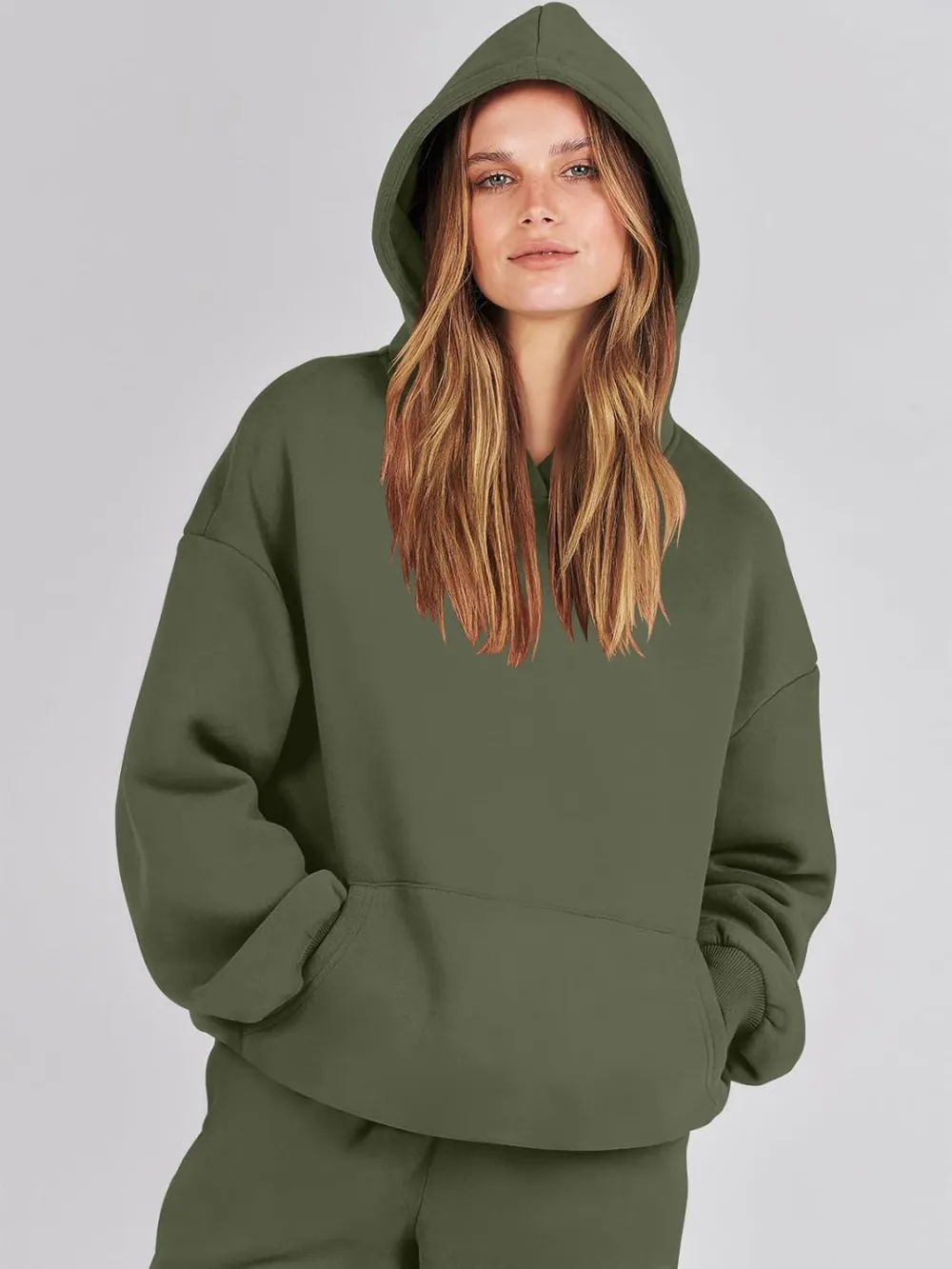 (Clearance Sale $1.99⚡) 2024 Women's Fall Oversized Casual Hoodie Two Piece Sweatshirt Jogging Pants Sweatshirt Set