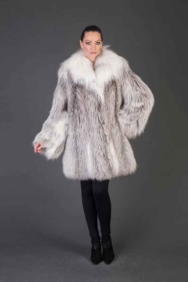 Platinum Fox Fur coat