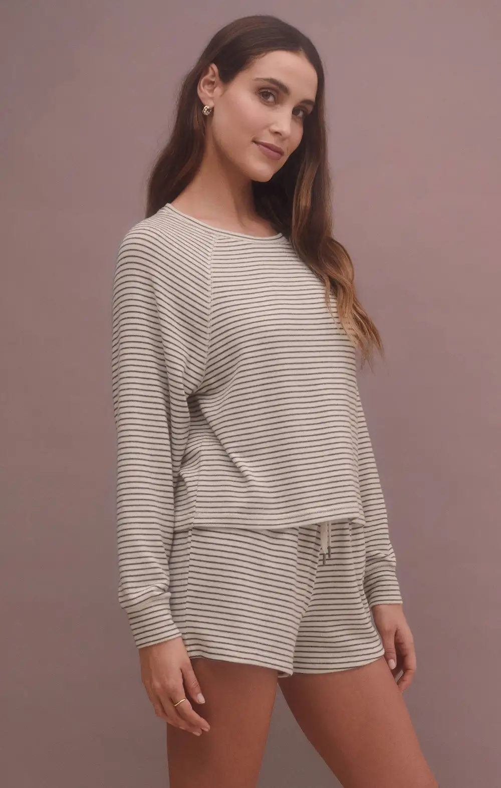 Staying In Stripe Long Sleeve Top
