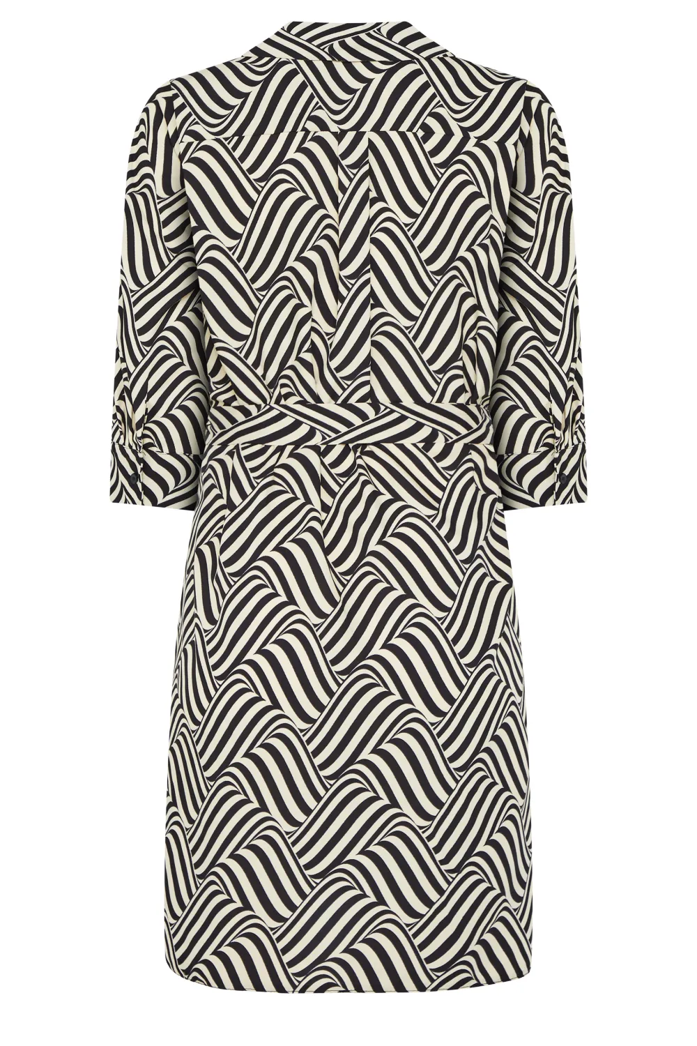 M&Co White Floral Print Tie Tunic Shirt Dress