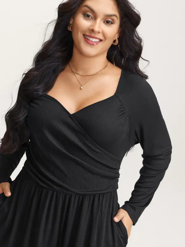 Pit Strip Textured Stretchy Raglan Sleeve Jumpsuit