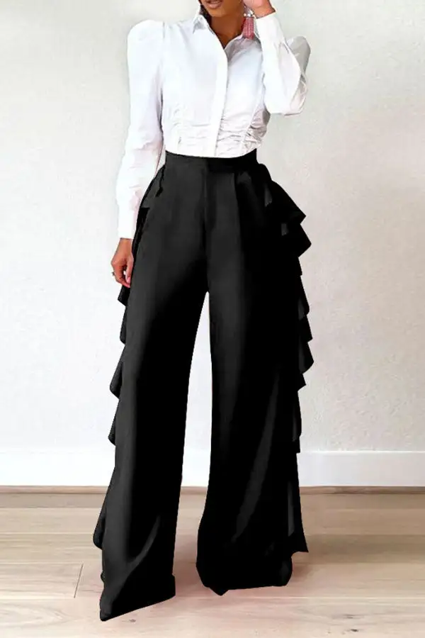  Classic Ruffle Pants