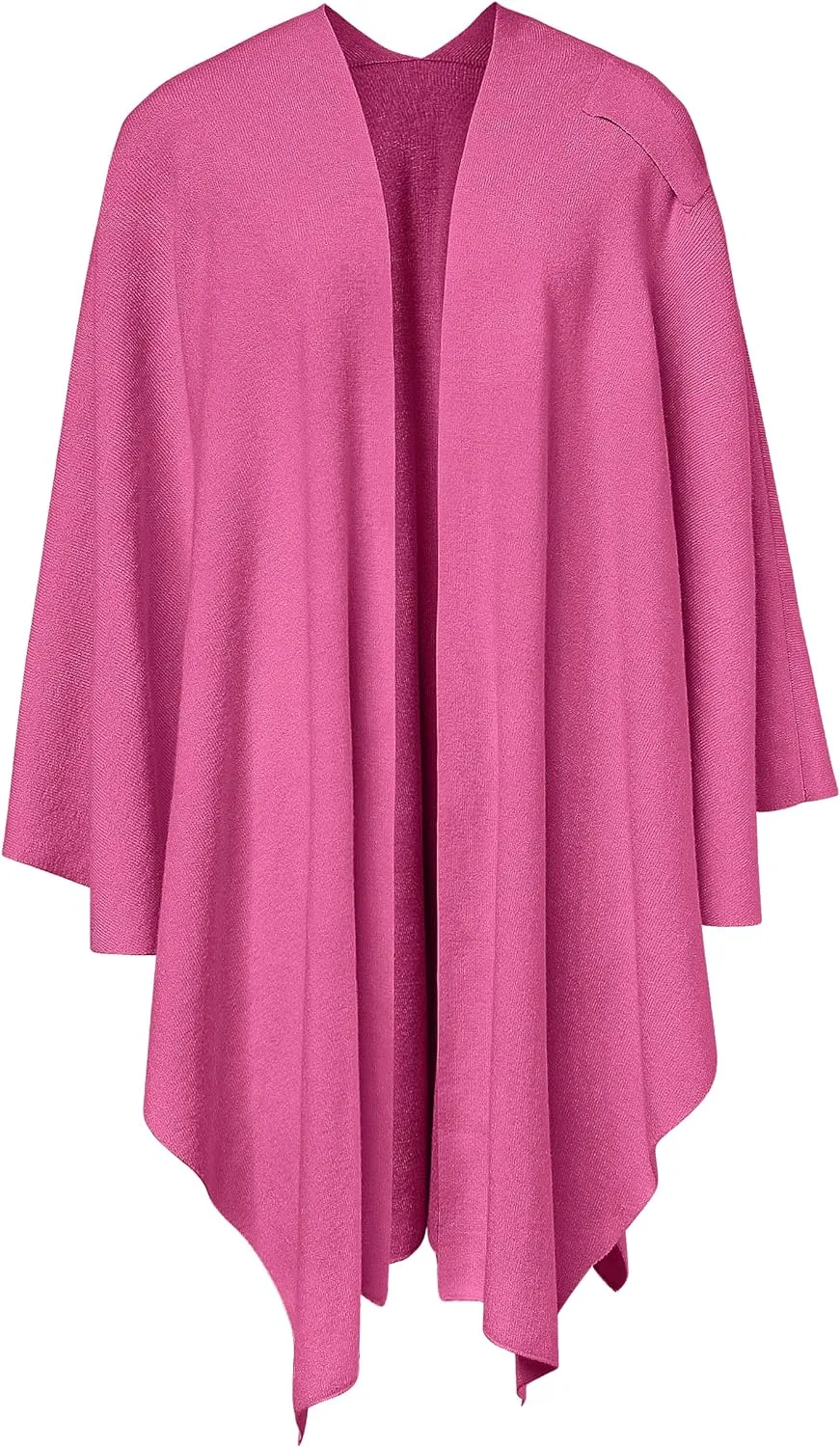 Womens Large Cross Front Poncho Sweater Wrap Topper Knitted Elegant Shawls Cape for Fall Winter