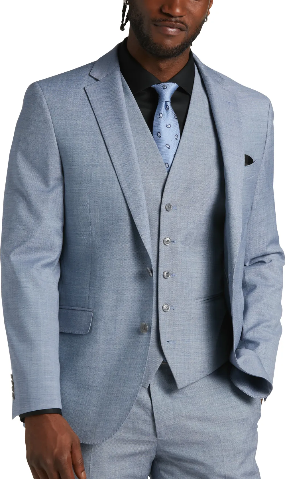 JOE Joseph Abboud Slim Fit Linen Blend Suit Vest