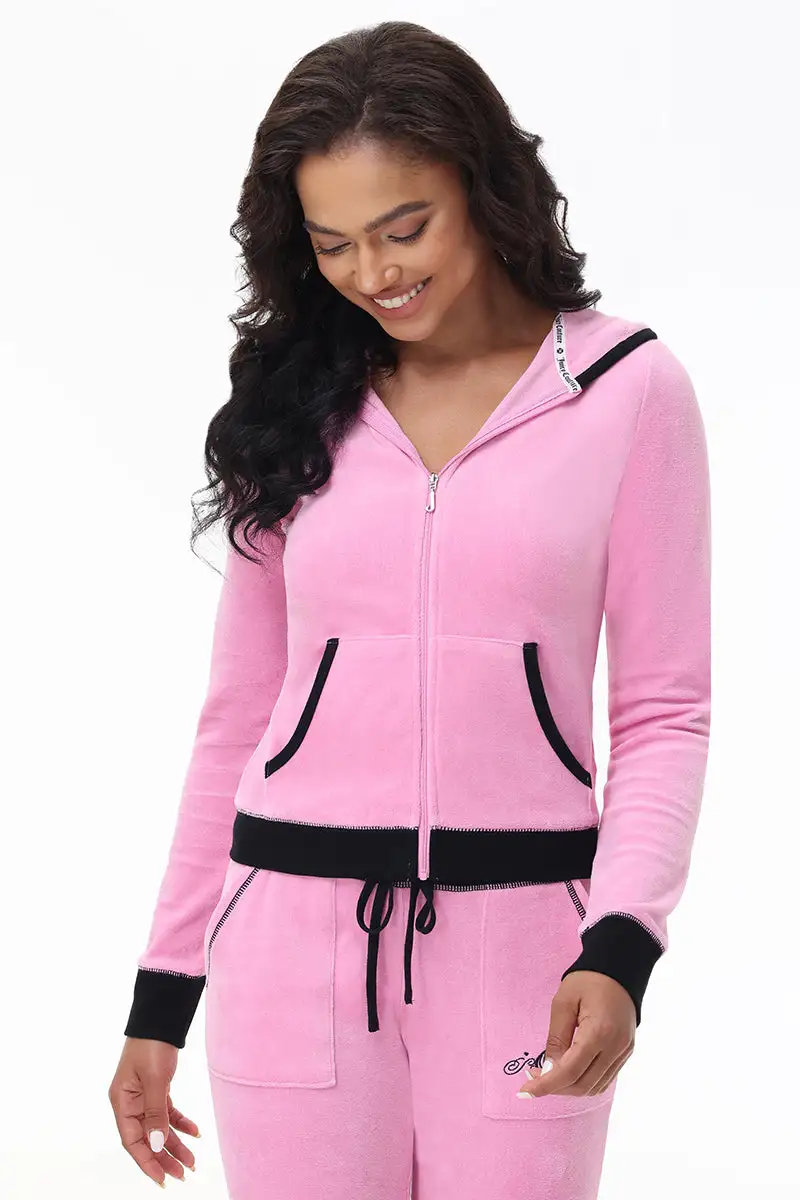 Sweetheart Cotton Velour Hoodie