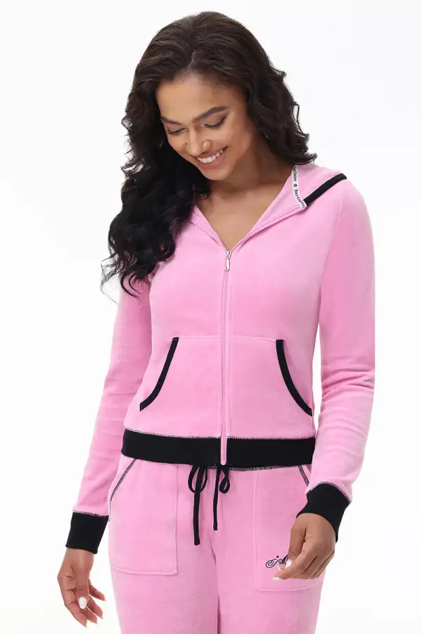 Sweetheart Cotton Velour Hoodie