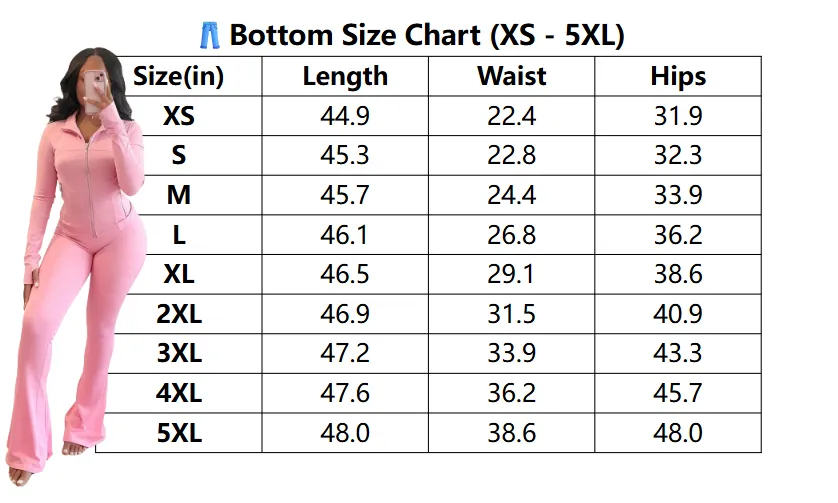 Women’s Fall/Winter 2-Piece Set: Solid Zip-Up Jacket + Flare-Leg Pants (Casual, Cozy)