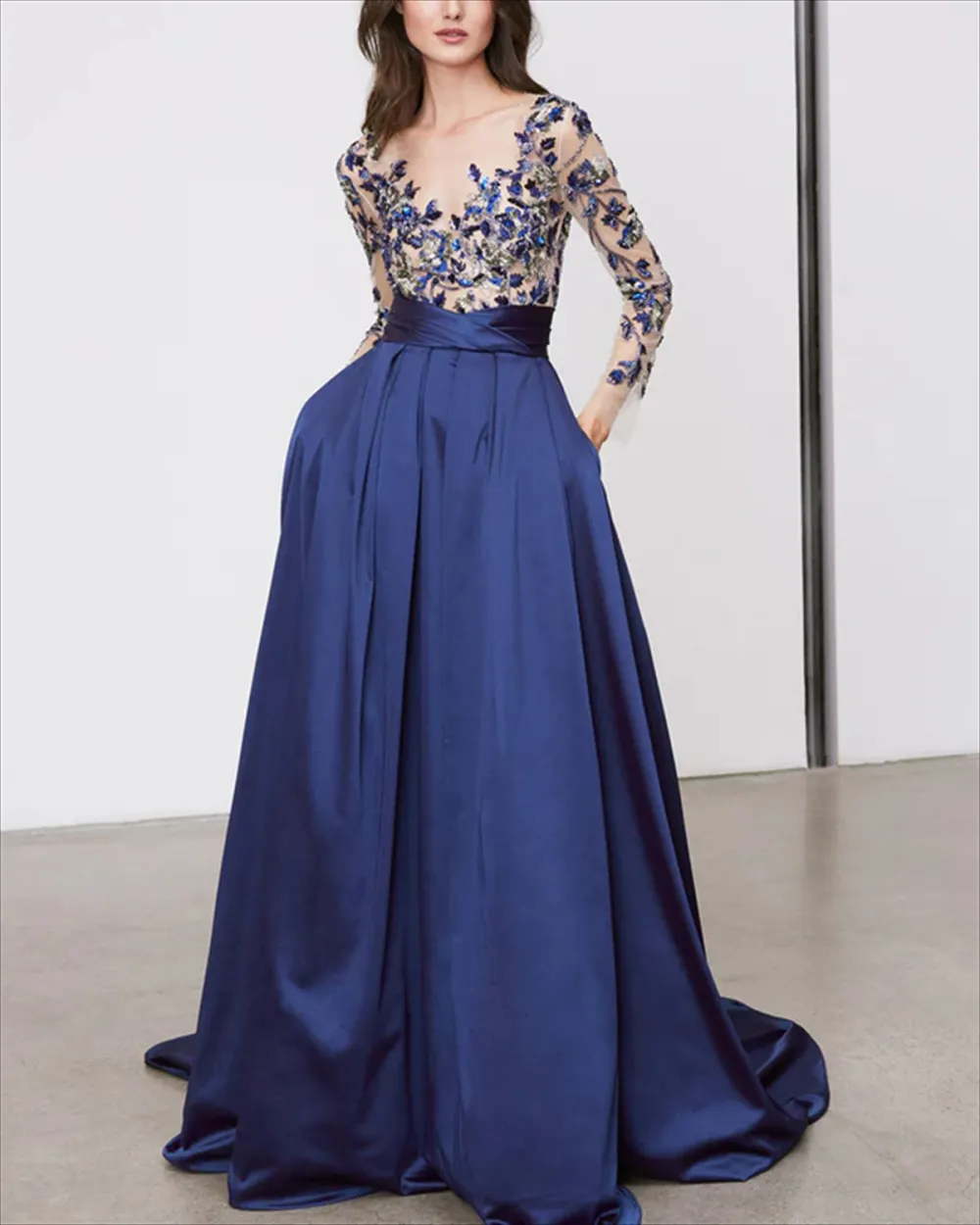 Women's Embroidery Prom Dress