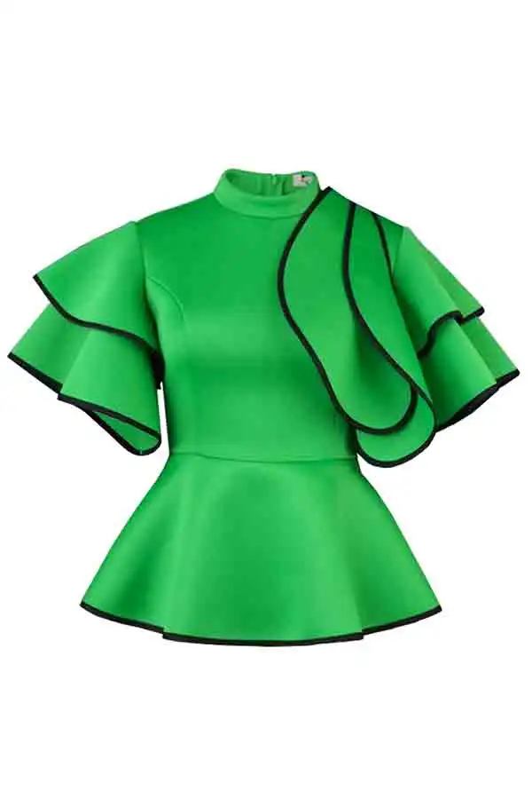  Feminine Ruffle Blouse