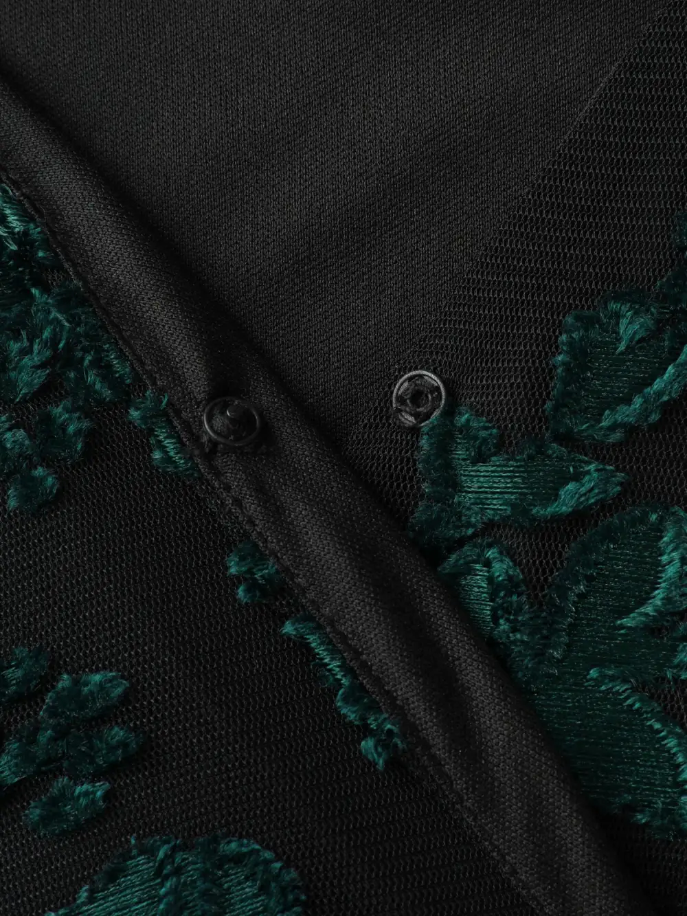 Stretchy Laser Cut Mesh Crossover Neckline Midi Dress