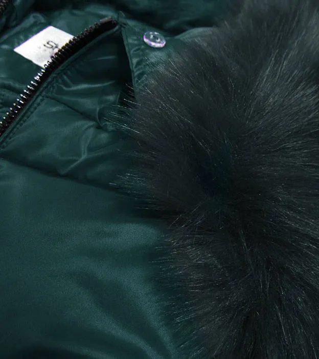 Dark green ladies winter jacket