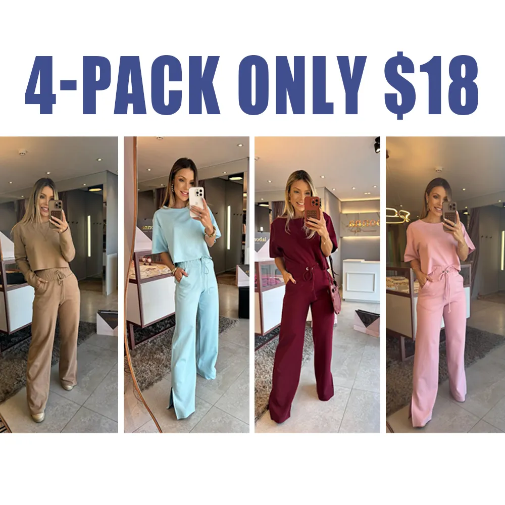 Women's Casual Loose Fit Top – Short Sleeve Round Neck Tunic Shirt