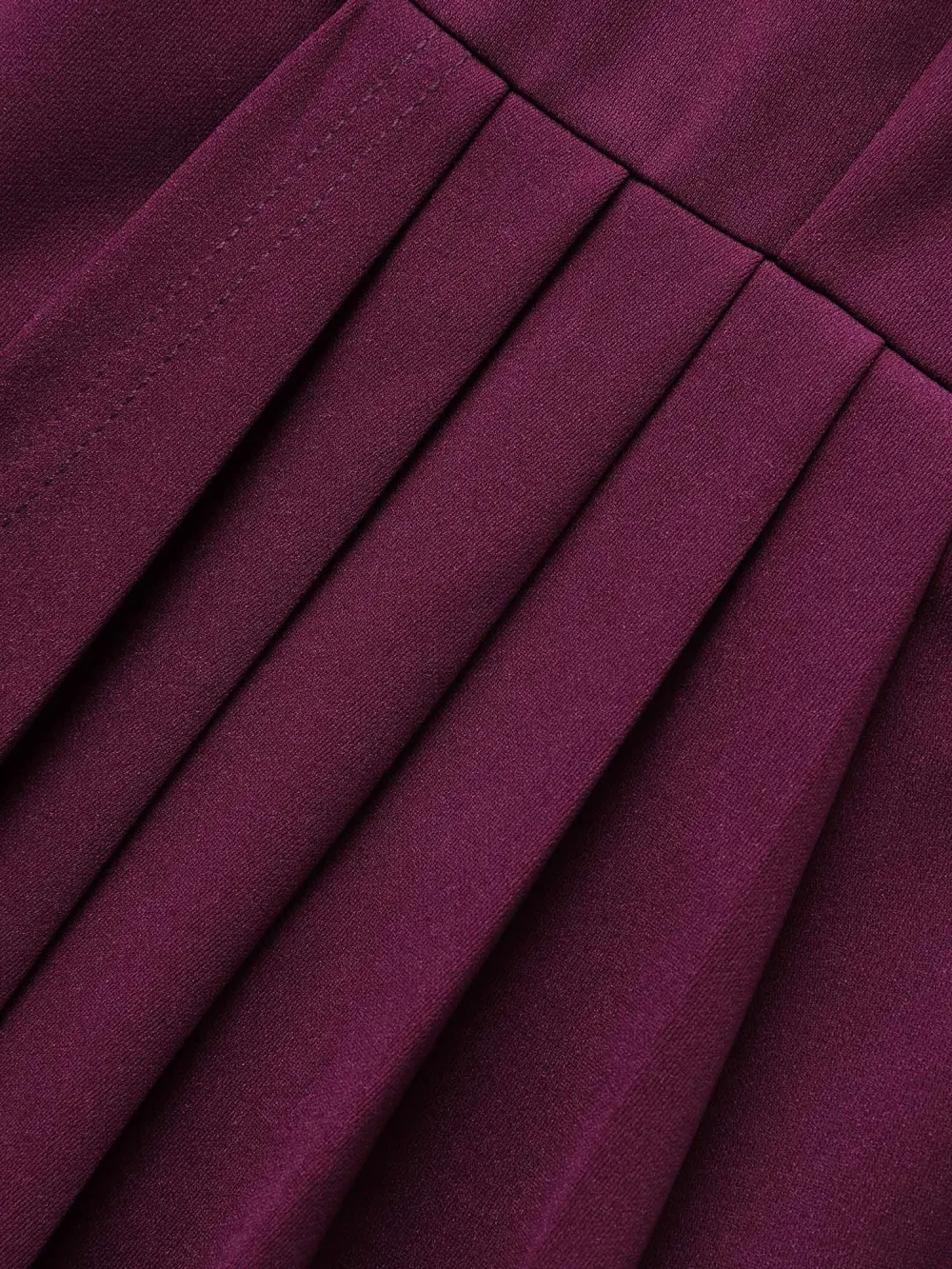 Plain Notched Pleated Detail Spaghetti Strap Wrap Hem Dress