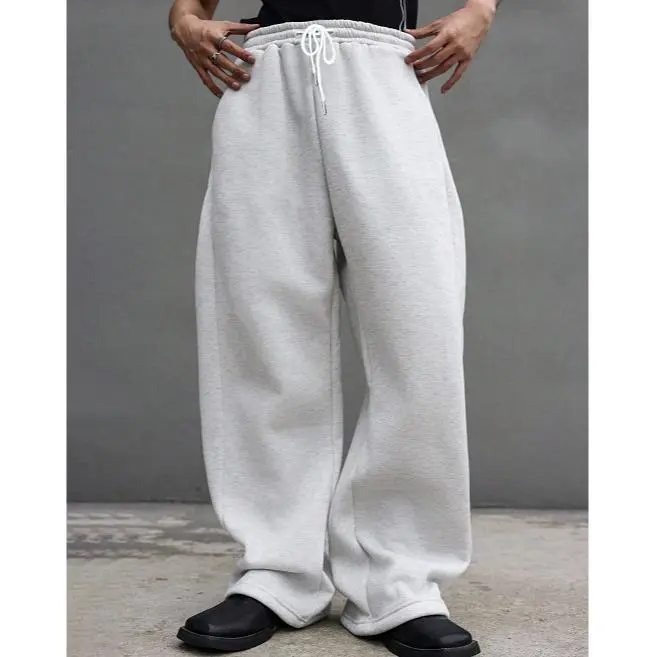 BacktoSchool Drawstring Waist Straight Wide Leg Fall Baggy Pants Workout Athletic Sweatpants with Pocket