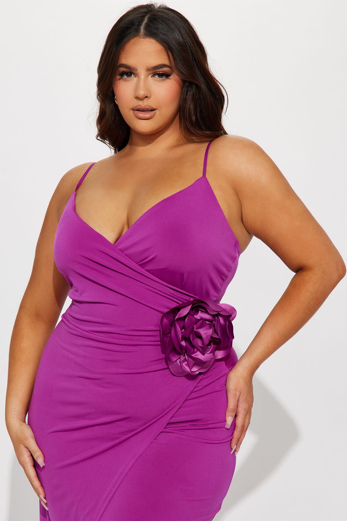 Garner Floral Maxi Dress - Wine