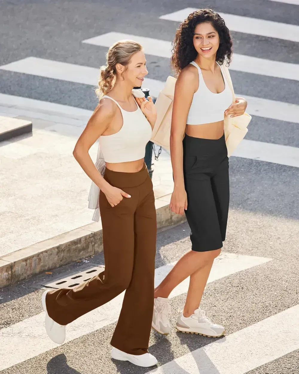 G4Free Wide Leg Pants for Women Loose Yoga Pants with Pockets Petite/Regular/Tall Stretch Casual Lounge Pants