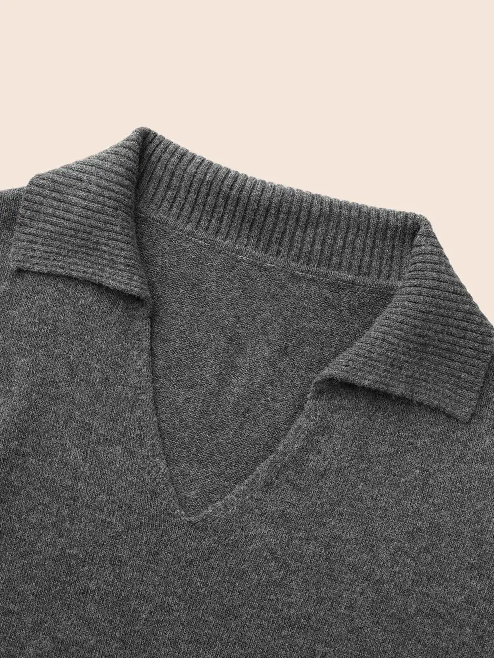 Supersoft Essentials Lapel Collar Wool Pullover