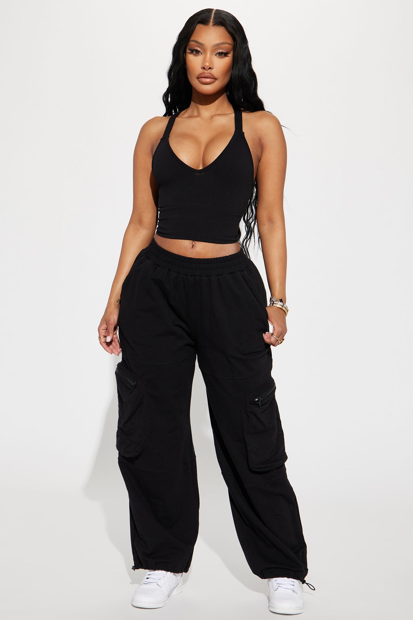 Gone Again Jogger Set  - Black