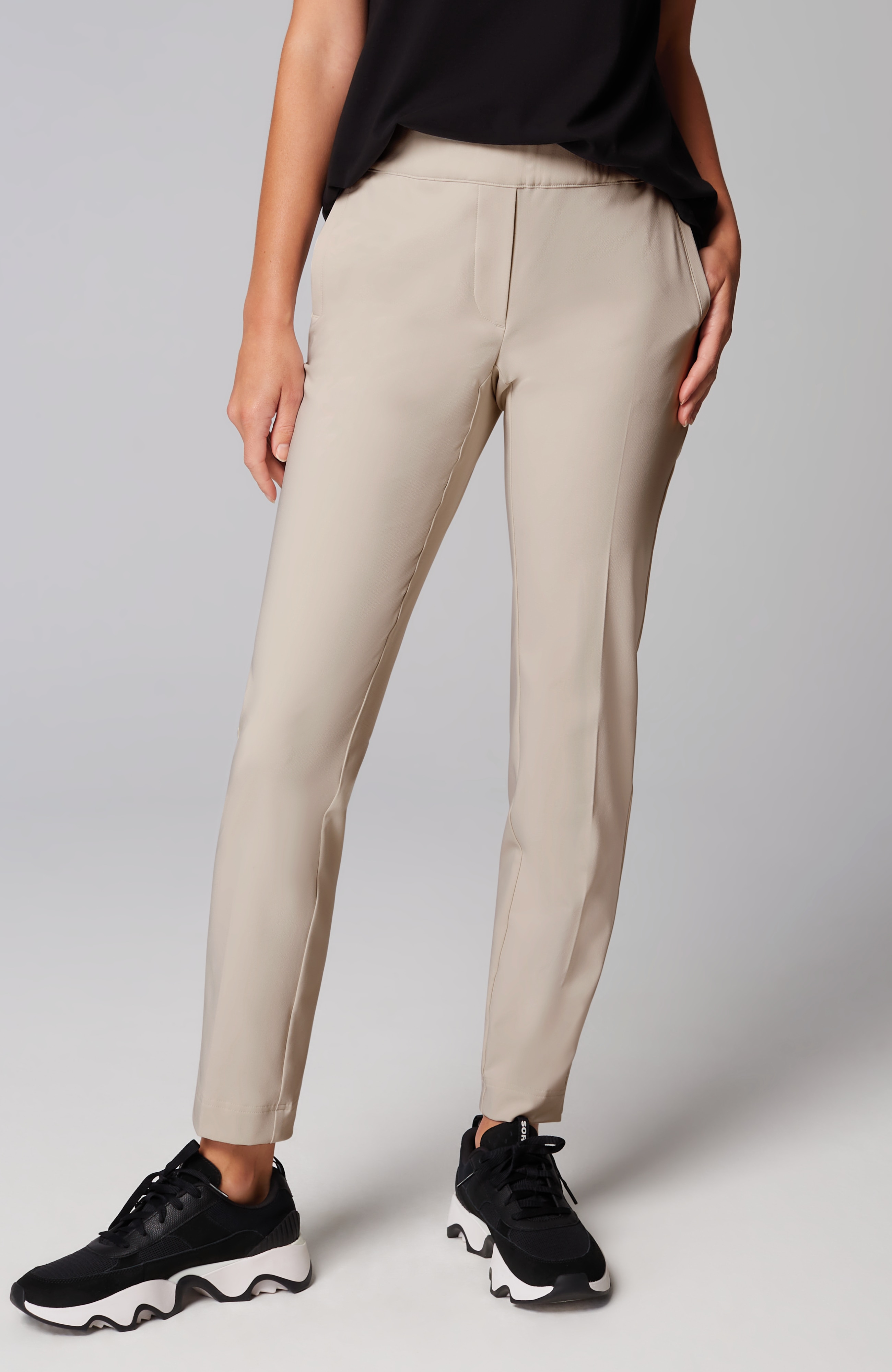Fit Zipped-Ankle Pants