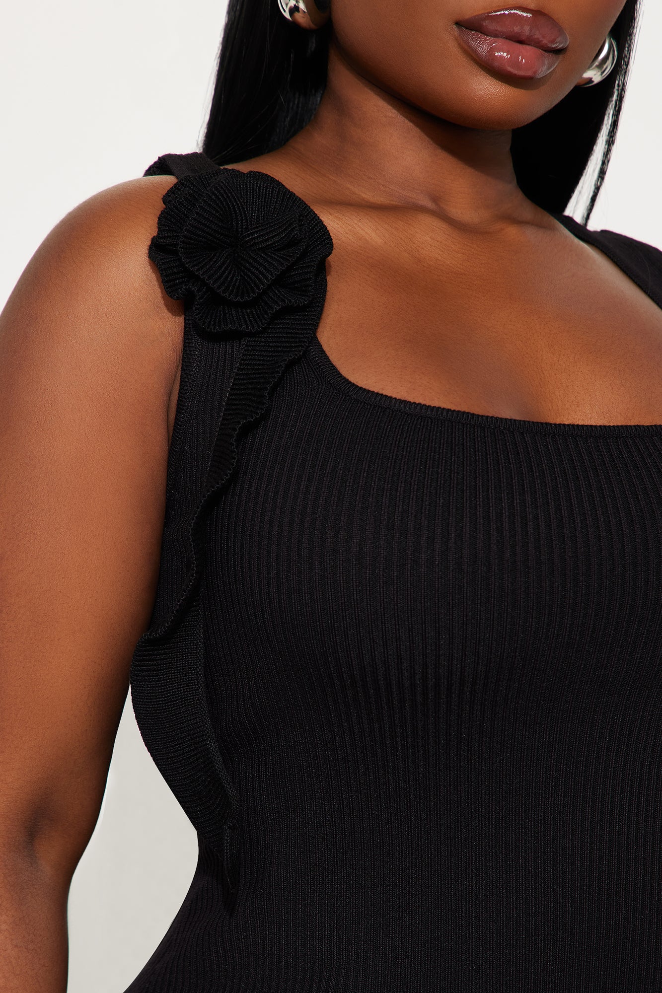 Kendall Sweater Mini Dress - Black