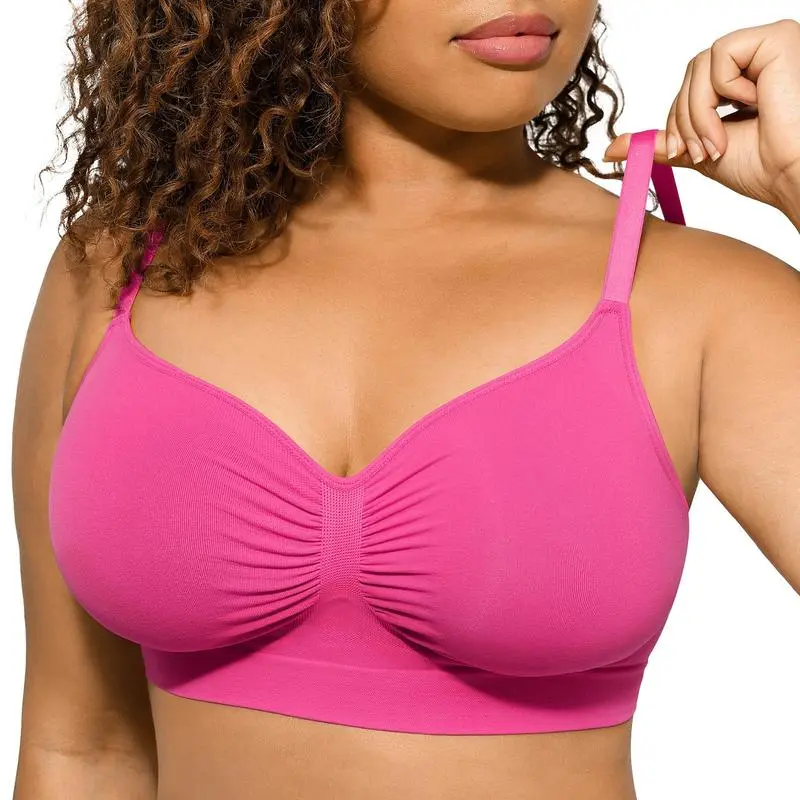 FeelinGirl Wireless Sculpt Bra – Seamless, Unlined, Comfortable Everyday Bralette for Women
