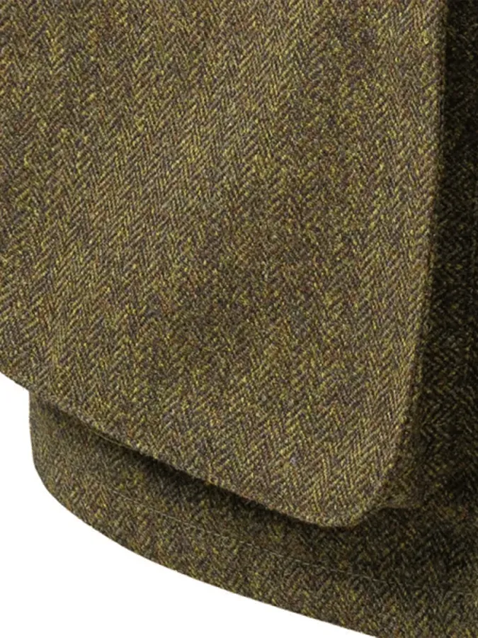 Men's Western Vintage Outdoor Hunting Zip Button Herringbone Casual Jacket Last day 80% off!