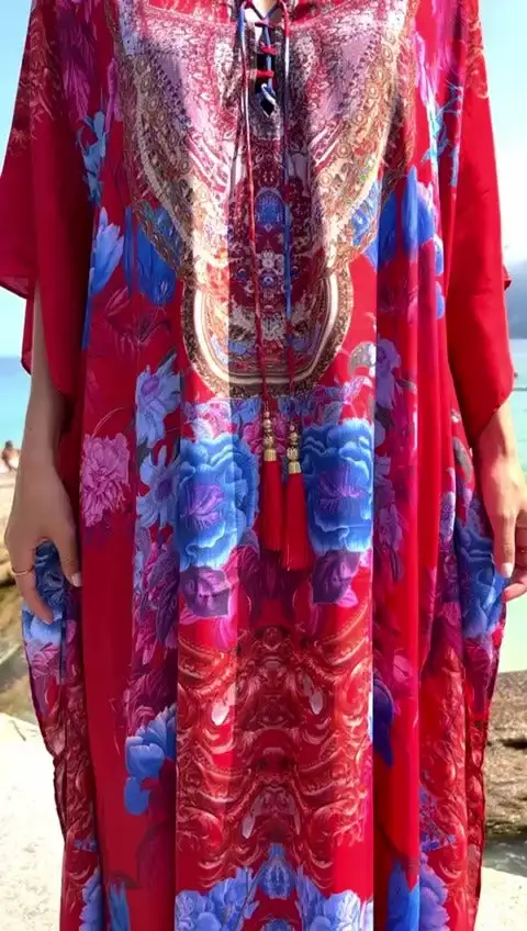 Summer Vibes Long Coco Bella Kaftan 12-20- More designs available