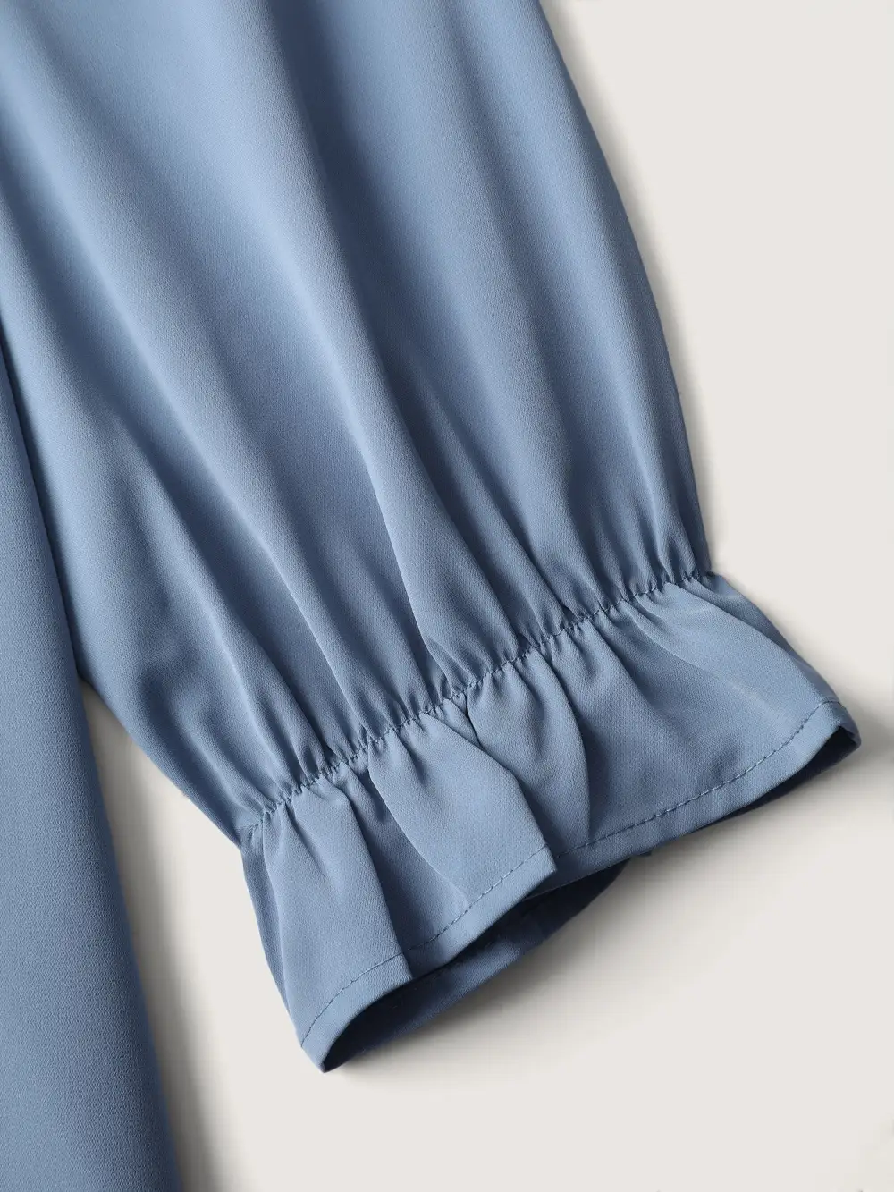 Lotus Leaf Edge Toothpick Pleats Blouse