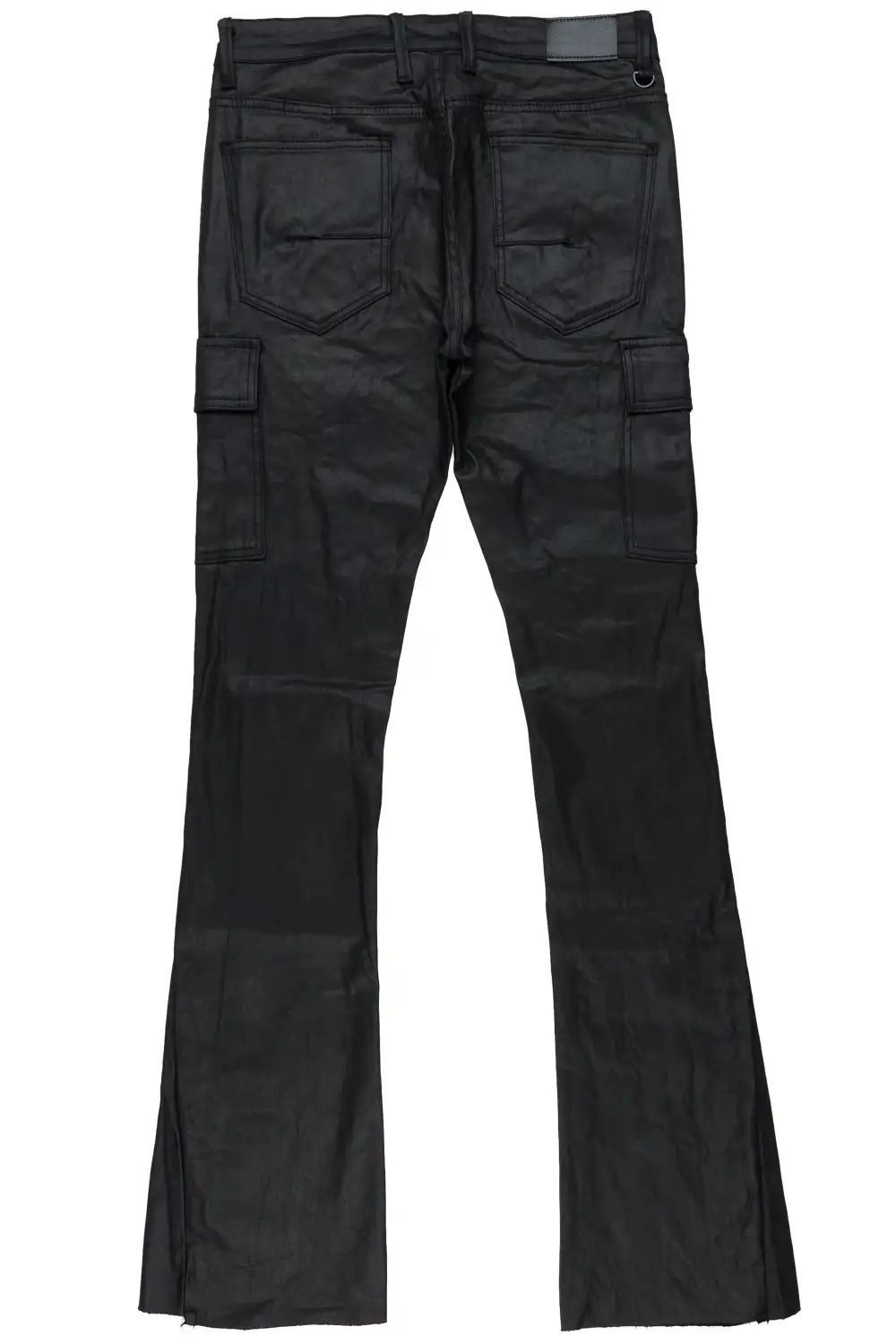 Kooper Black Stacked Flare Jean