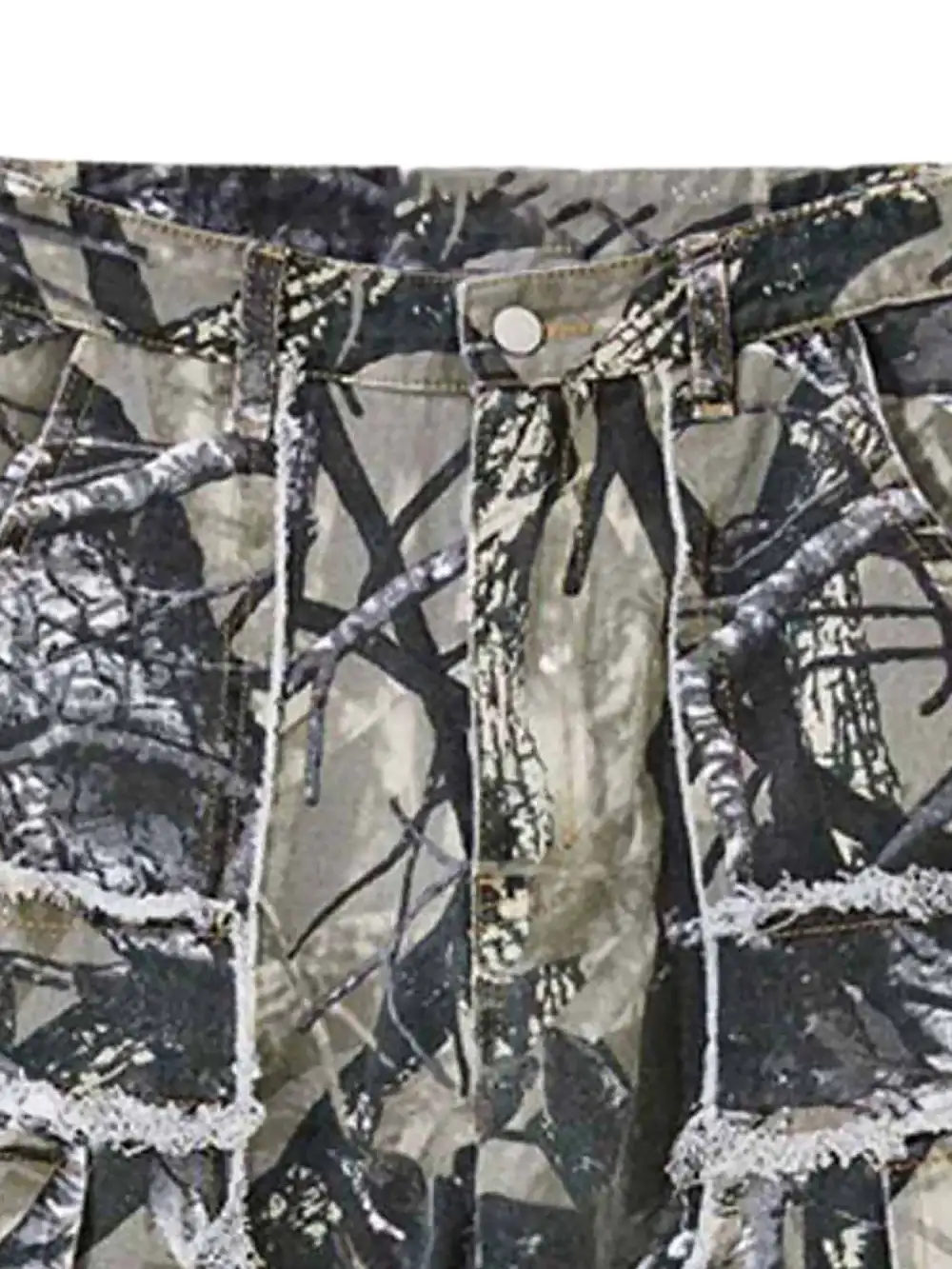 Camouflage Leaf Straight Leg Pants- 1870