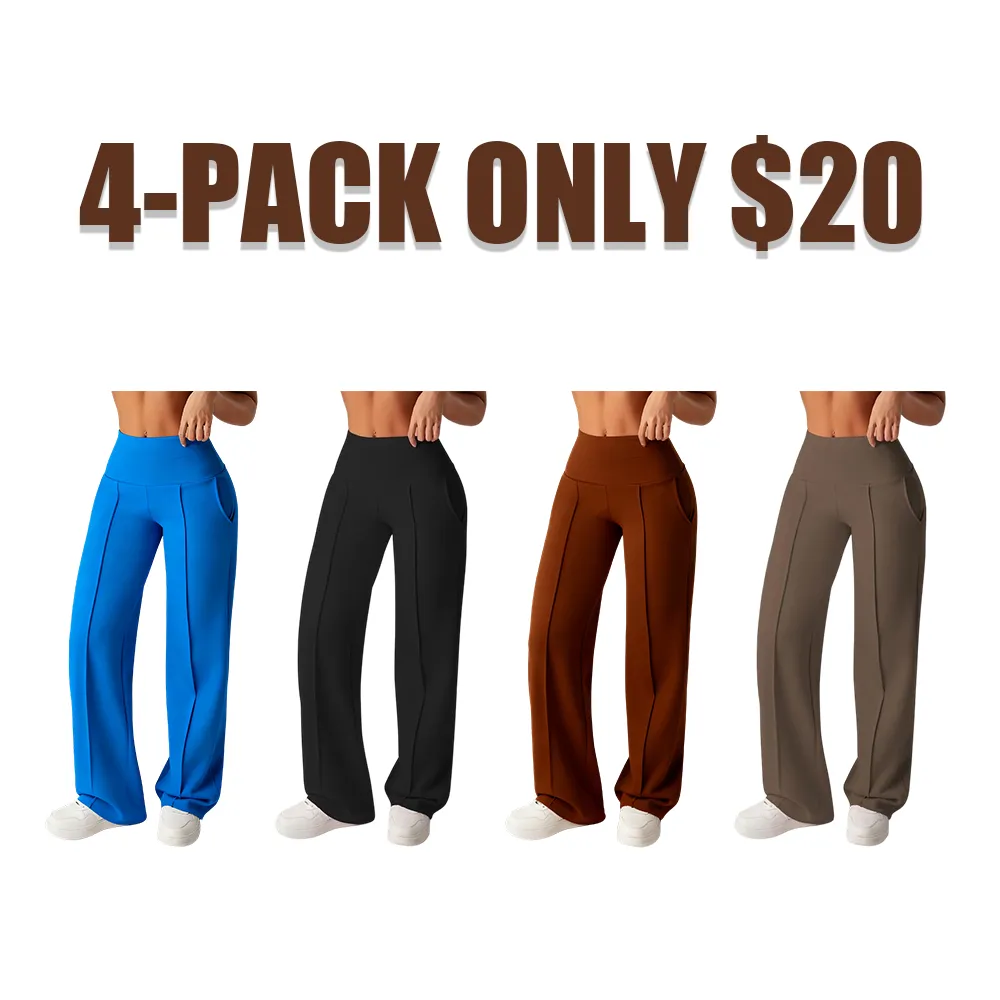 Women's Plain Loose Straight Leg Pants