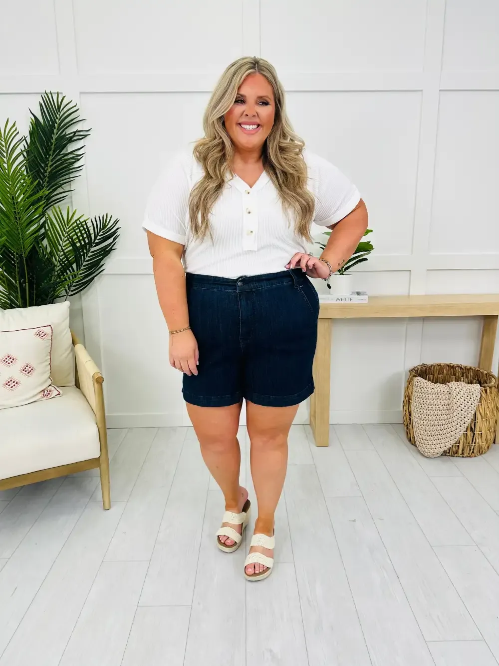 Judy Blue Short and Sweet Trouser Shorts