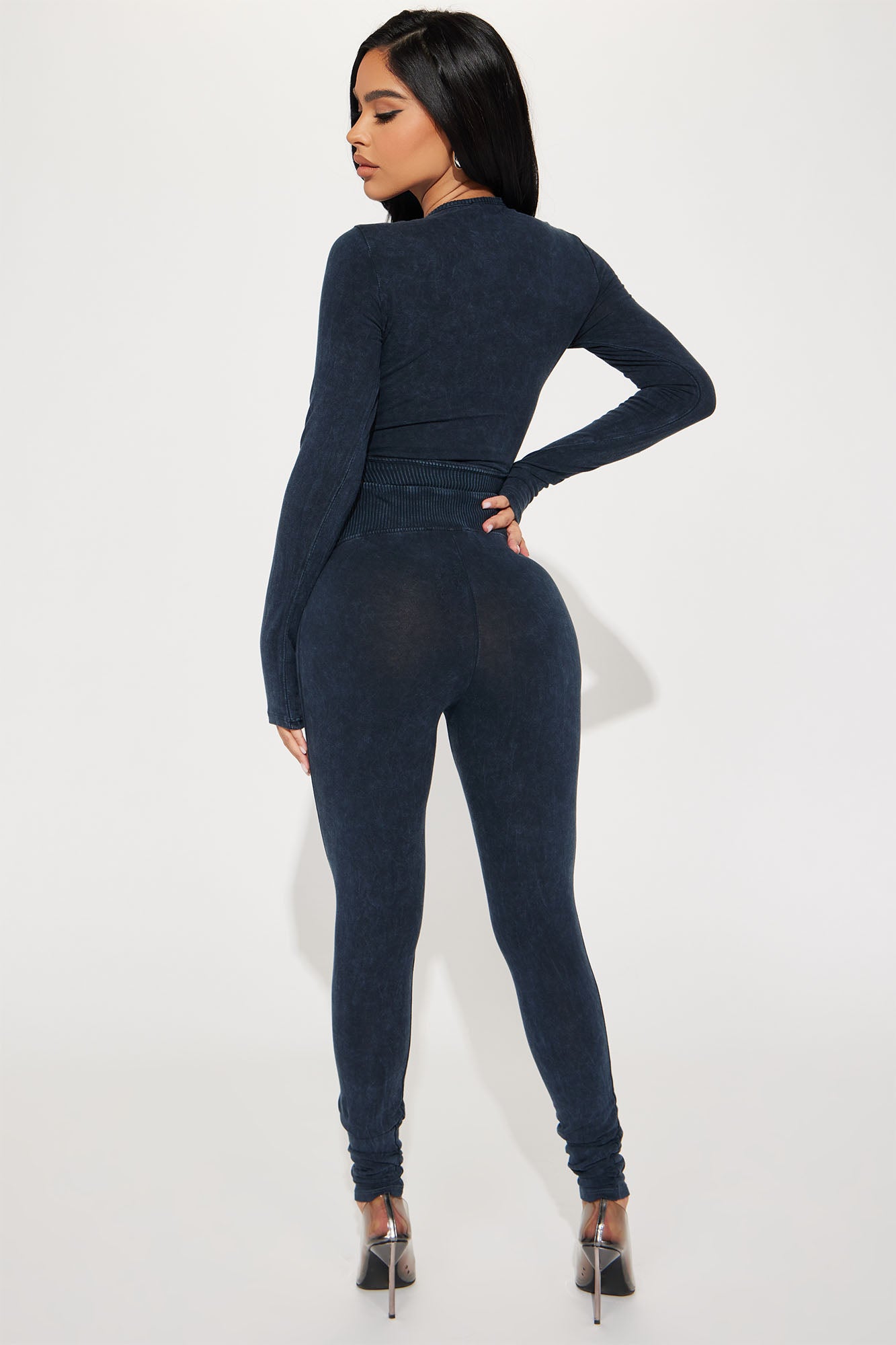 Always Invited Legging Set  - Navy