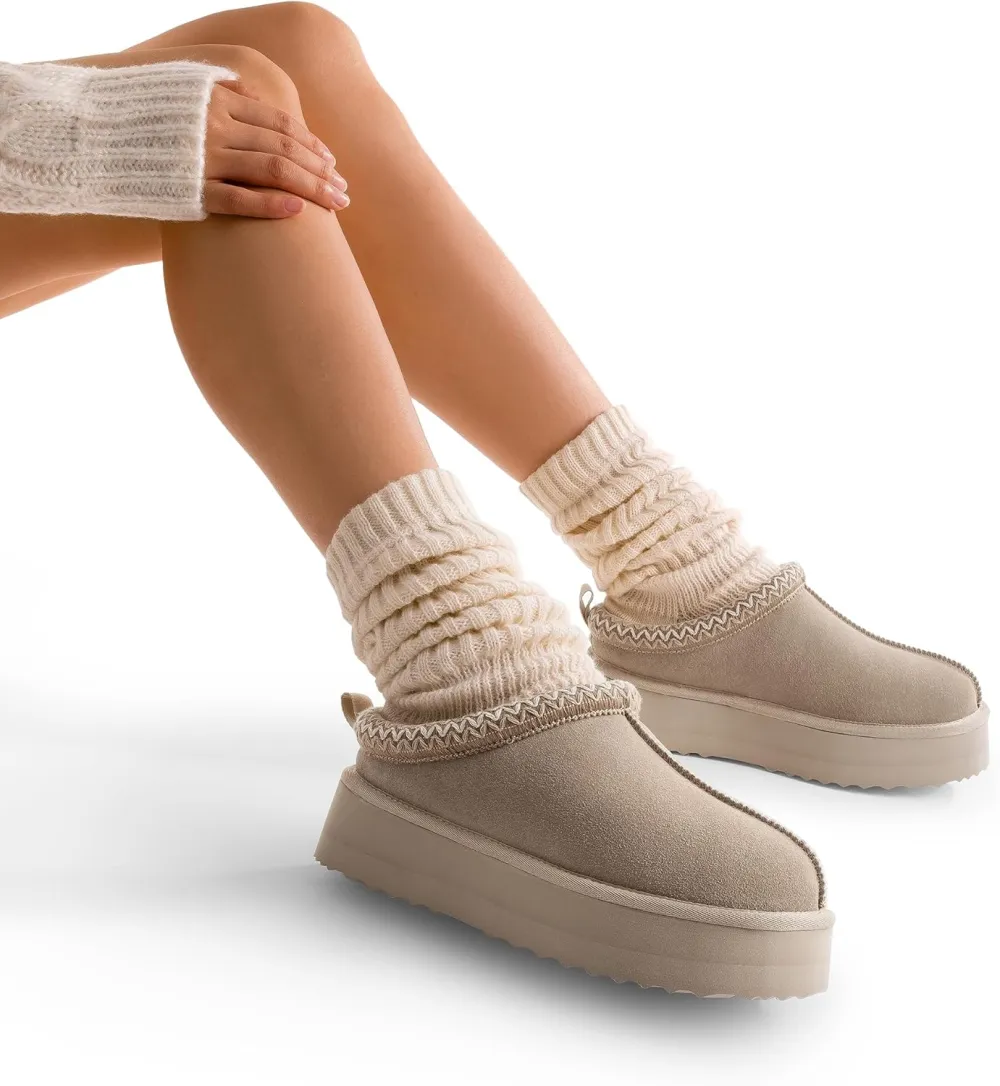 Women's Platform Slip-on Slippers