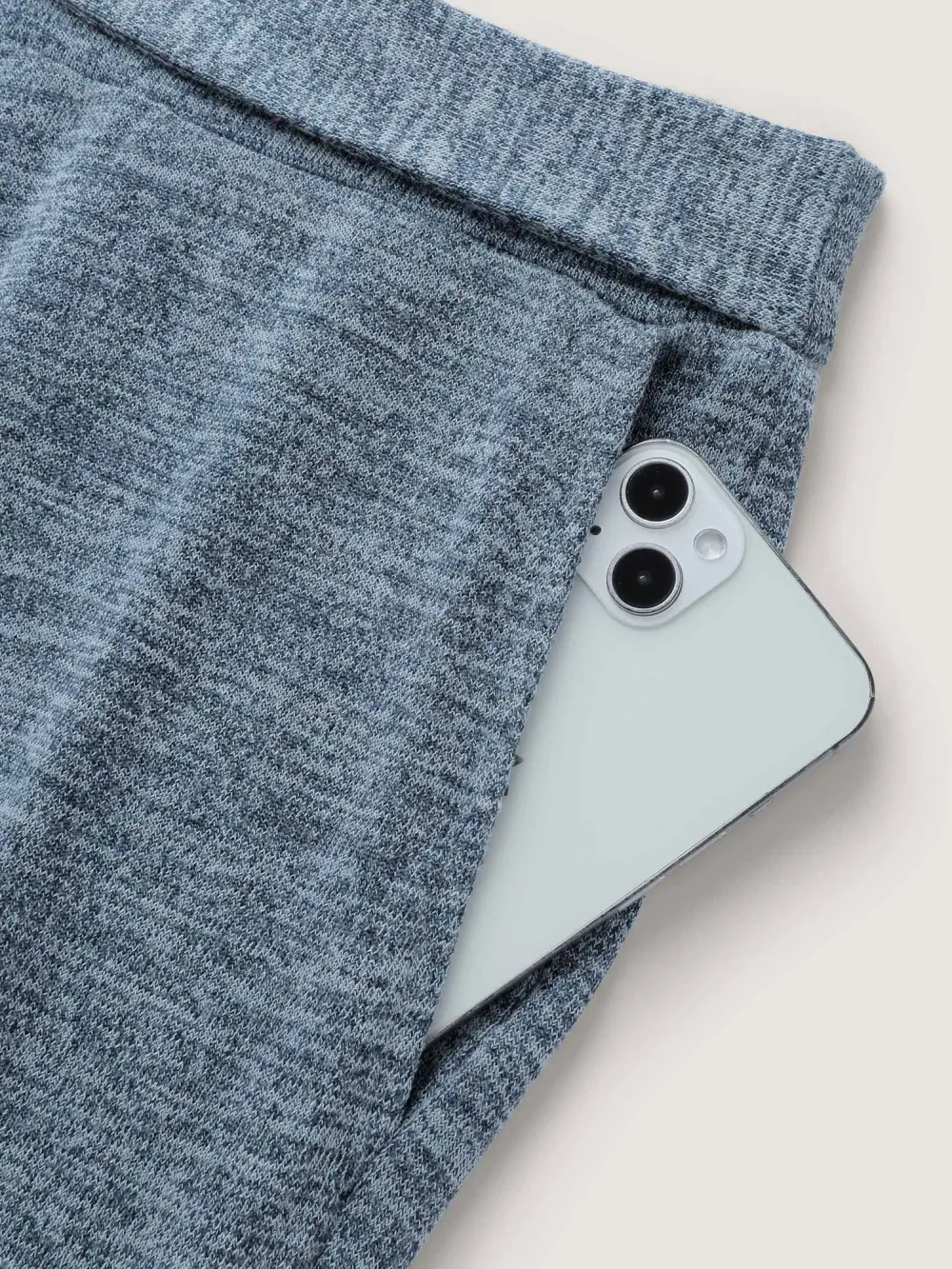 Stretchy Mixed-Color Belted Wide-Leg Pants