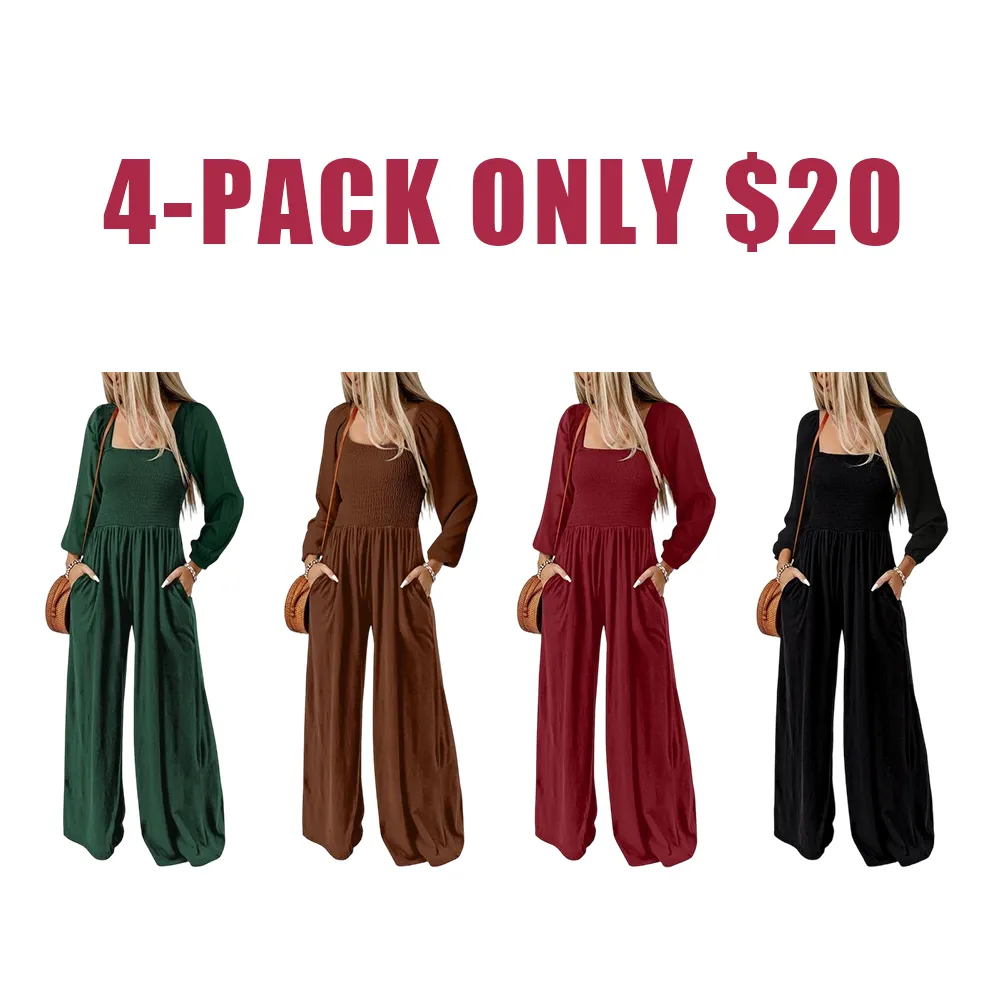 Women's Casual Loose Overalls Jumpsuits