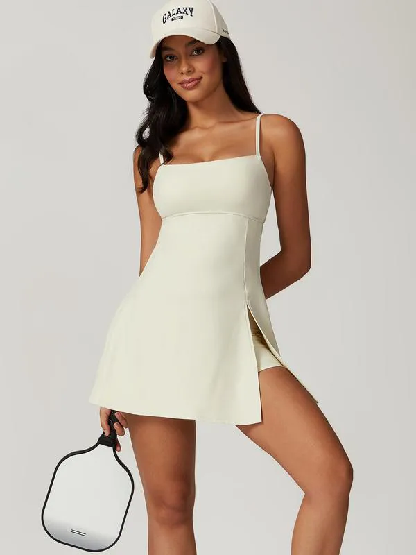 Women's Seamless One-Piece Sports Skirt with Leggings – High Elastic Back Strap Activewear