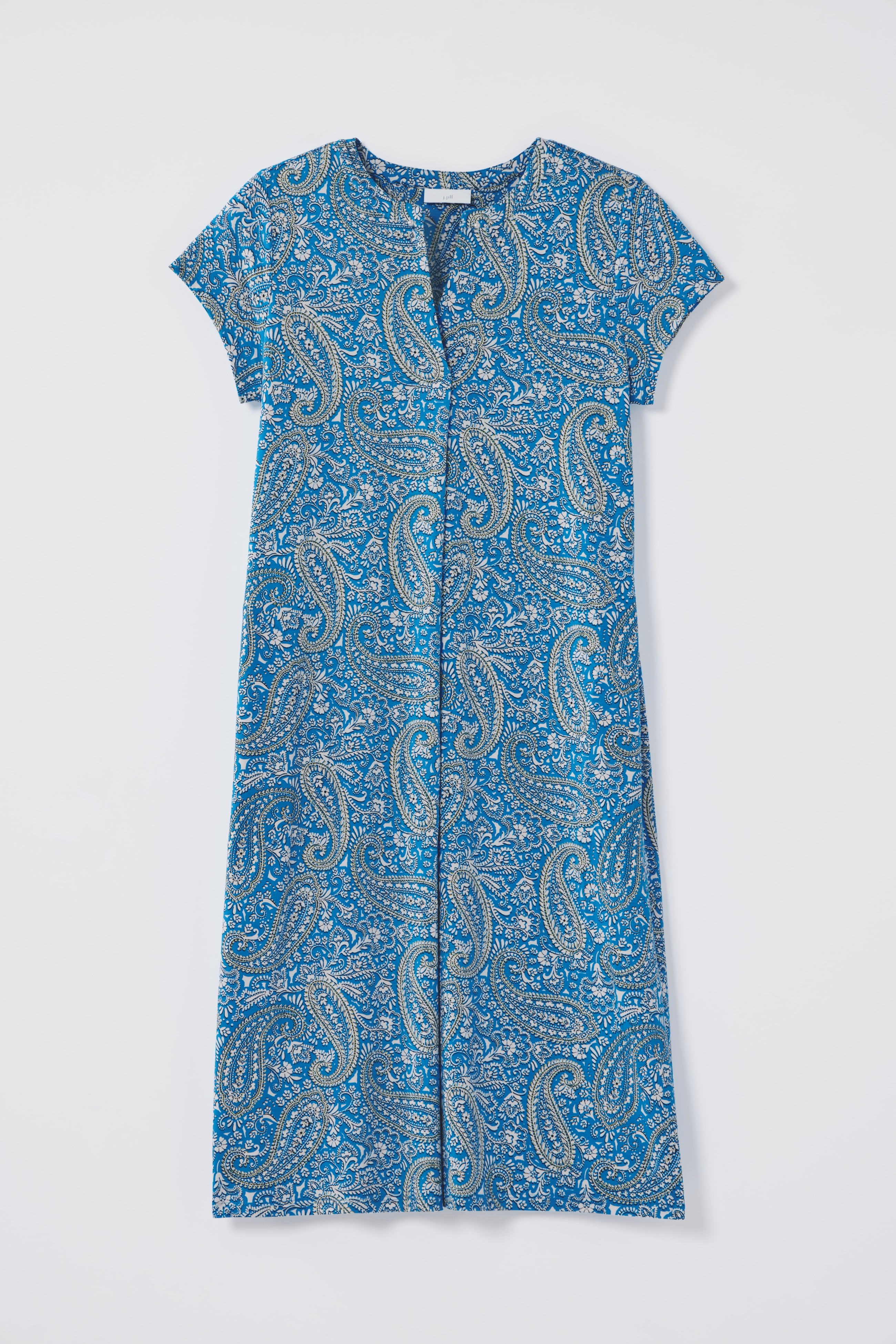 Paisley-Printed A-Line Dress